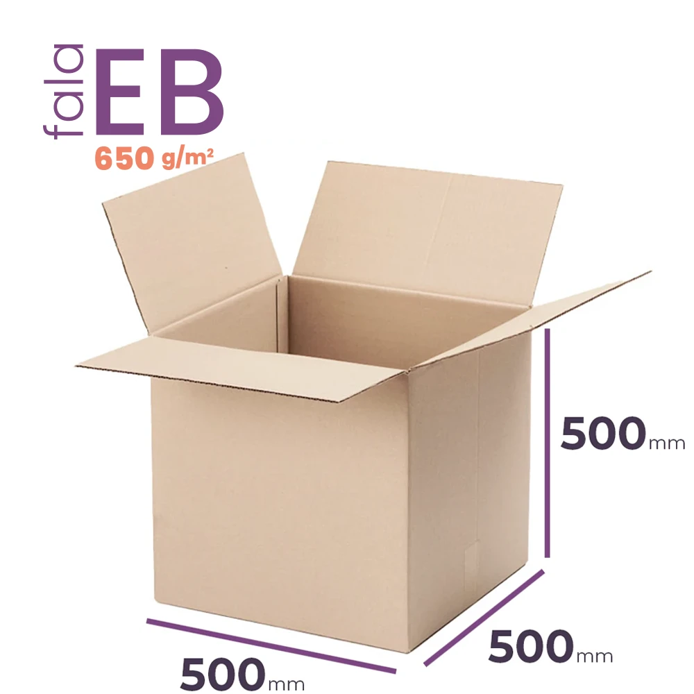 Karton 5-warstwowy 500x500x500 wym. zewn. EB/650 - 10 szt.