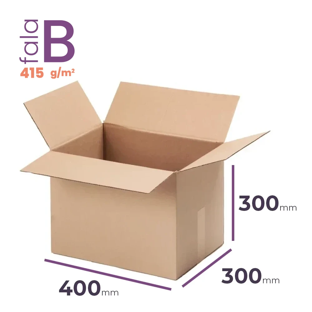 Karton 400x300x300 wym. zewn. B/415 - 20 szt.